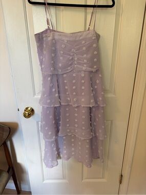 Endless Rose Lavender Tiered Spaghetti Strap Dress